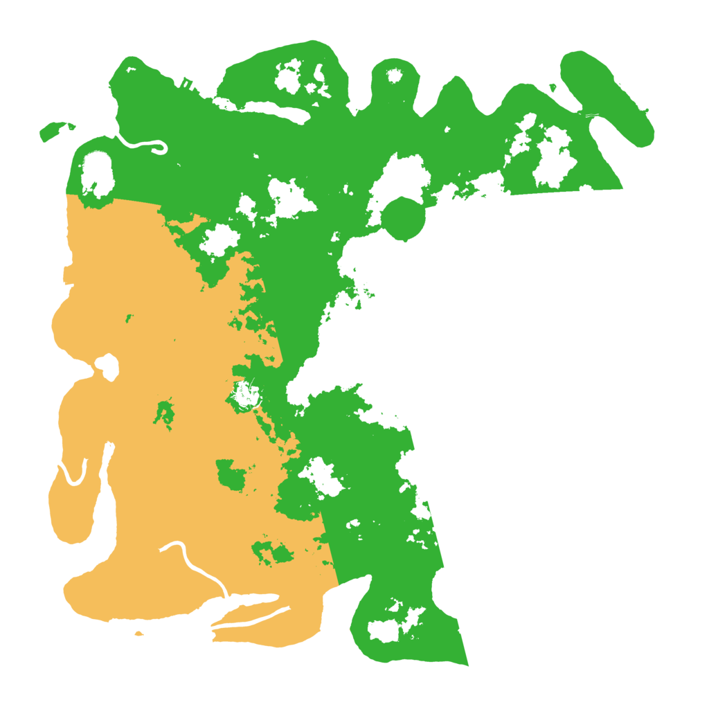 Biome Rust Map: Procedural Map, Size: 4500, Seed: 1222997512