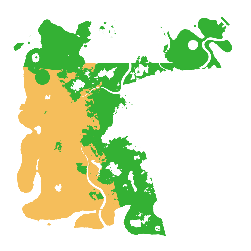 Biome Rust Map: Procedural Map, Size: 4500, Seed: 1222997512