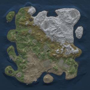 Thumbnail Rust Map: Procedural Map, Size: 3750, Seed: 137871025, 18 Monuments