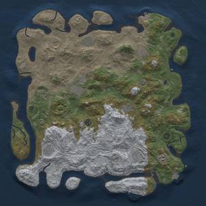 Thumbnail Rust Map: Procedural Map, Size: 4500, Seed: 9074126, 19 Monuments