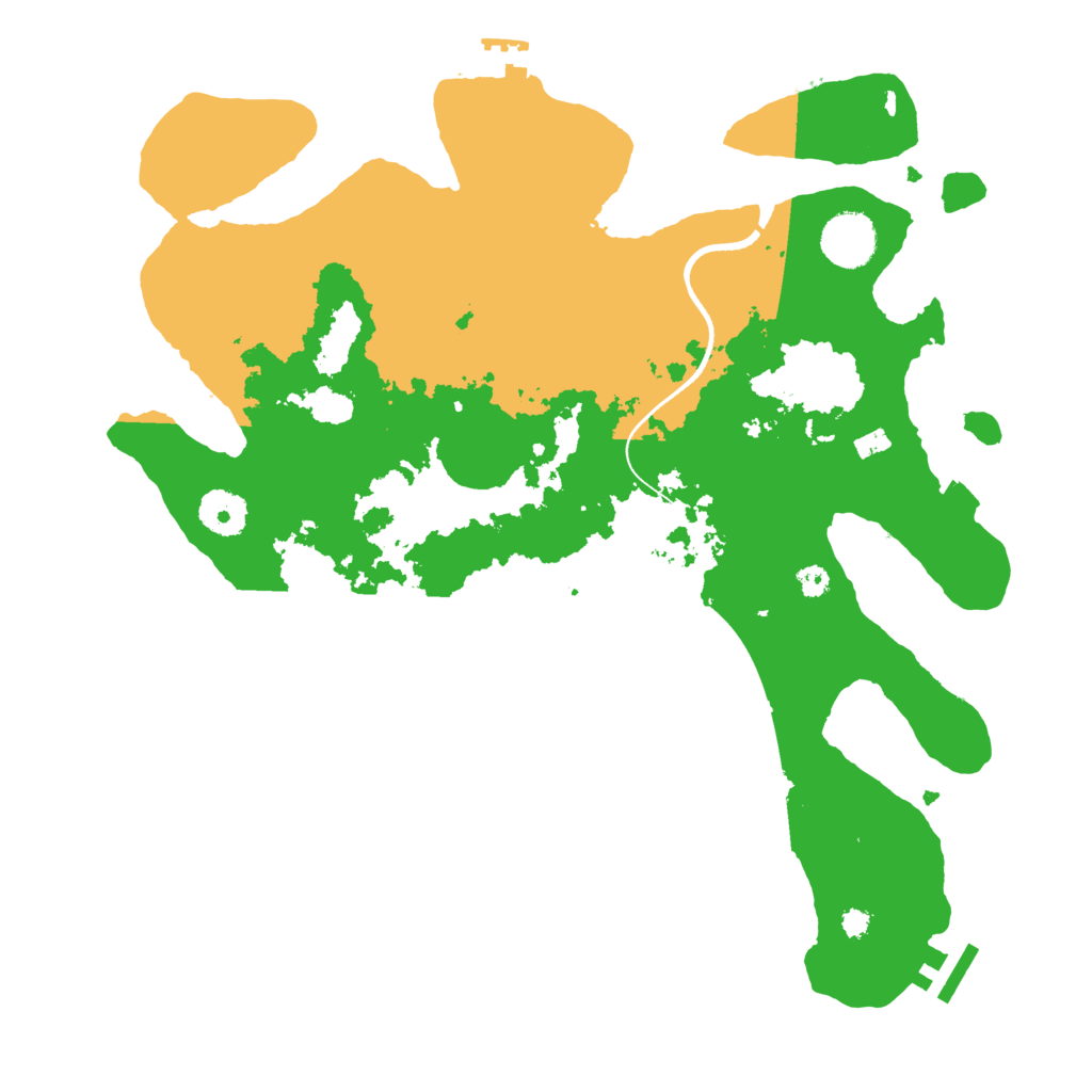 Biome Rust Map: Procedural Map, Size: 3500, Seed: 12183661