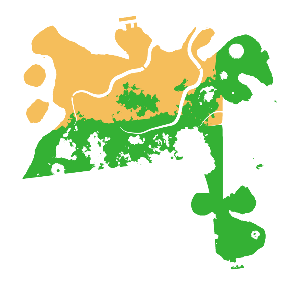 Biome Rust Map: Procedural Map, Size: 3500, Seed: 4356785