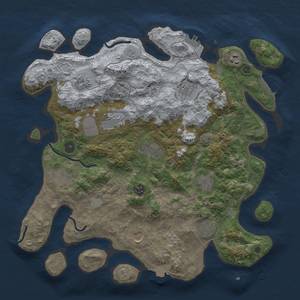 Thumbnail Rust Map: Procedural Map, Size: 4000, Seed: 1290259293, 19 Monuments
