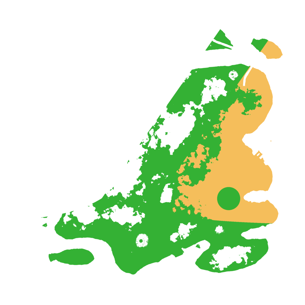 Biome Rust Map: Procedural Map, Size: 3500, Seed: 69369323
