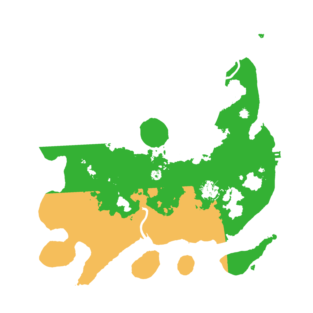 Biome Rust Map: Procedural Map, Size: 3000, Seed: 16203