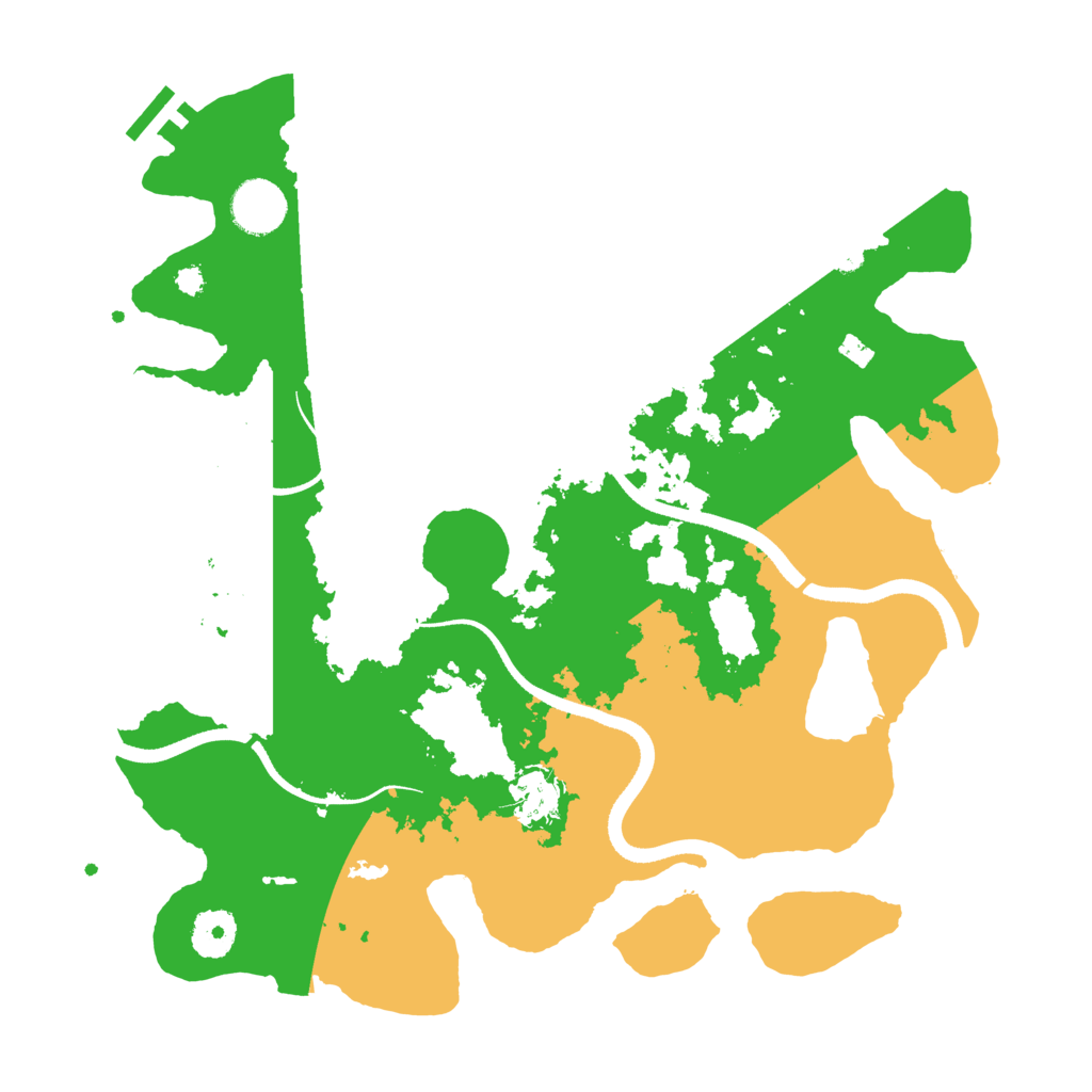 Biome Rust Map: Procedural Map, Size: 3500, Seed: 1555130810