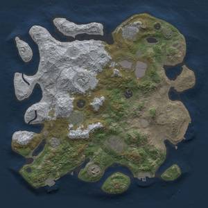 Thumbnail Rust Map: Procedural Map, Size: 3500, Seed: 251920310, 16 Monuments