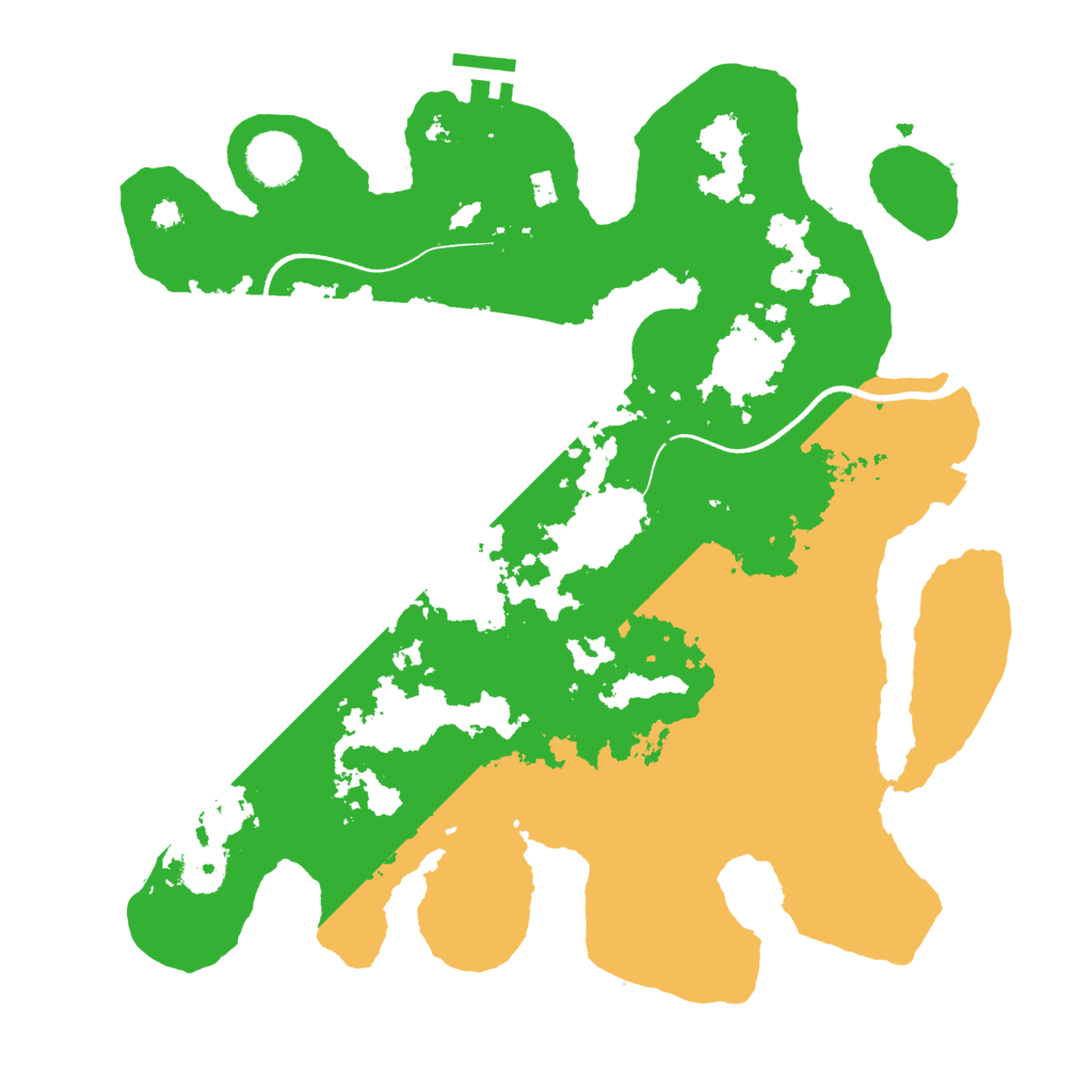 Biome Rust Map: Procedural Map, Size: 3500, Seed: 25589