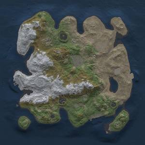 Thumbnail Rust Map: Procedural Map, Size: 3000, Seed: 4054504, 12 Monuments