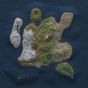 Thumbnail Rust Map: Procedural Map, Size: 2300, Seed: 967090796, 5 Monuments