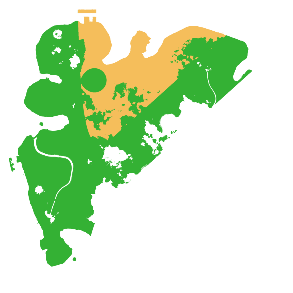 Biome Rust Map: Procedural Map, Size: 3200, Seed: 20