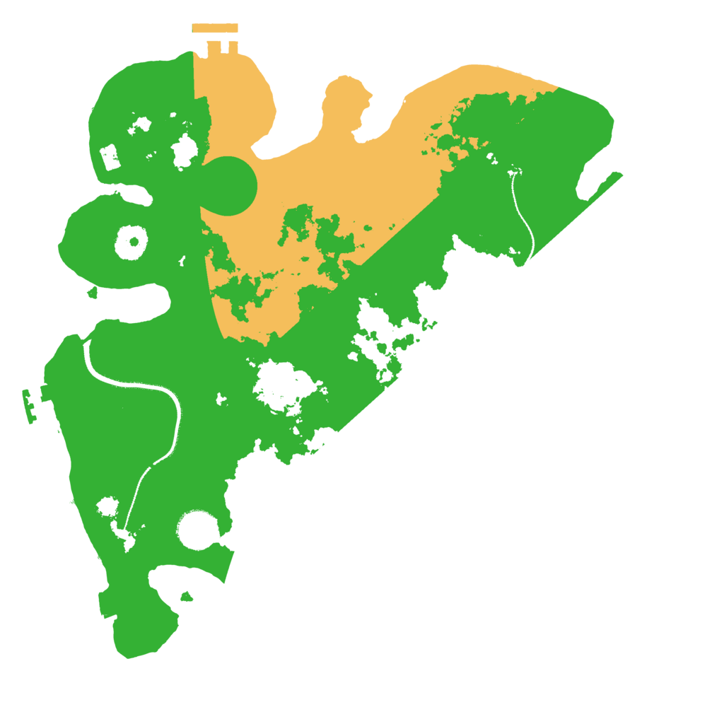 Biome Rust Map: Procedural Map, Size: 3200, Seed: 20