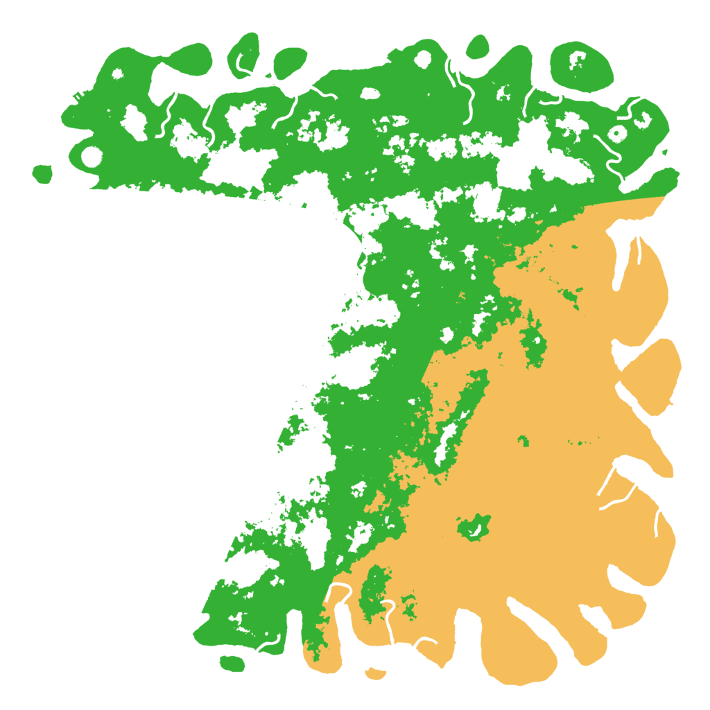 Biome Rust Map: Procedural Map, Size: 6000, Seed: 1236037597