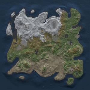 Thumbnail Rust Map: Procedural Map, Size: 3500, Seed: 103482562, 15 Monuments