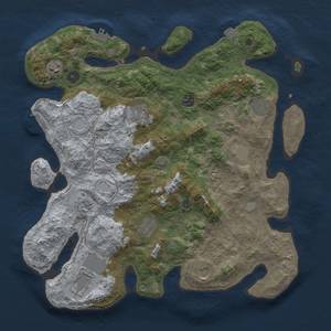 Thumbnail Rust Map: Procedural Map, Size: 4000, Seed: 2006984782, 18 Monuments