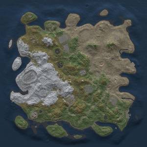 Thumbnail Rust Map: Procedural Map, Size: 4000, Seed: 156734121, 19 Monuments