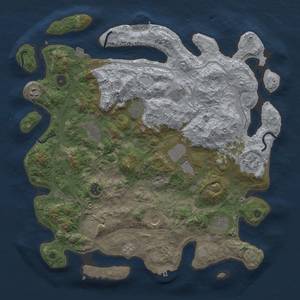 Thumbnail Rust Map: Procedural Map, Size: 4250, Seed: 28, 19 Monuments