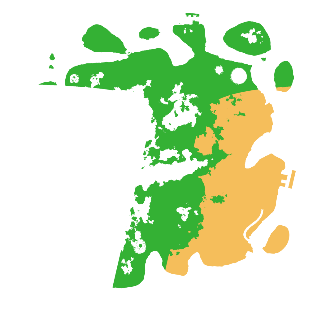 Biome Rust Map: Procedural Map, Size: 3500, Seed: 394409656