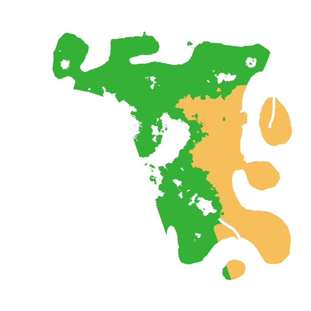 Biome Rust Map: Procedural Map, Size: 3000, Seed: 2907