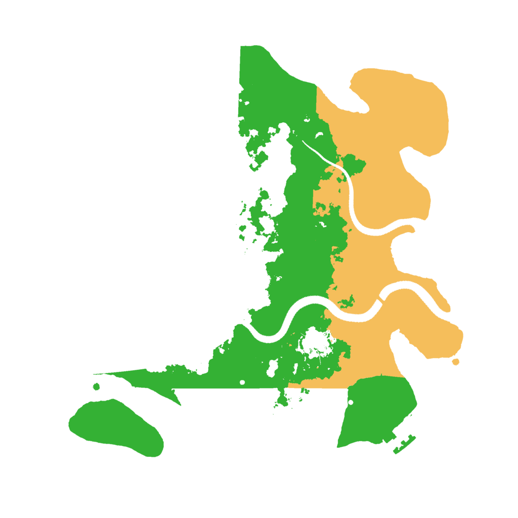 Biome Rust Map: Procedural Map, Size: 3000, Seed: 41574