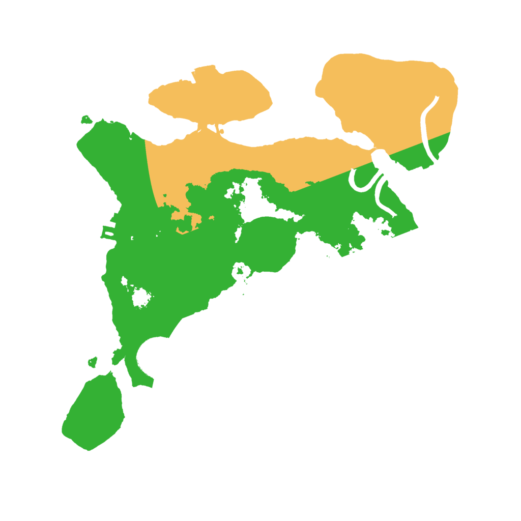 Biome Rust Map: Procedural Map, Size: 2500, Seed: 549462970