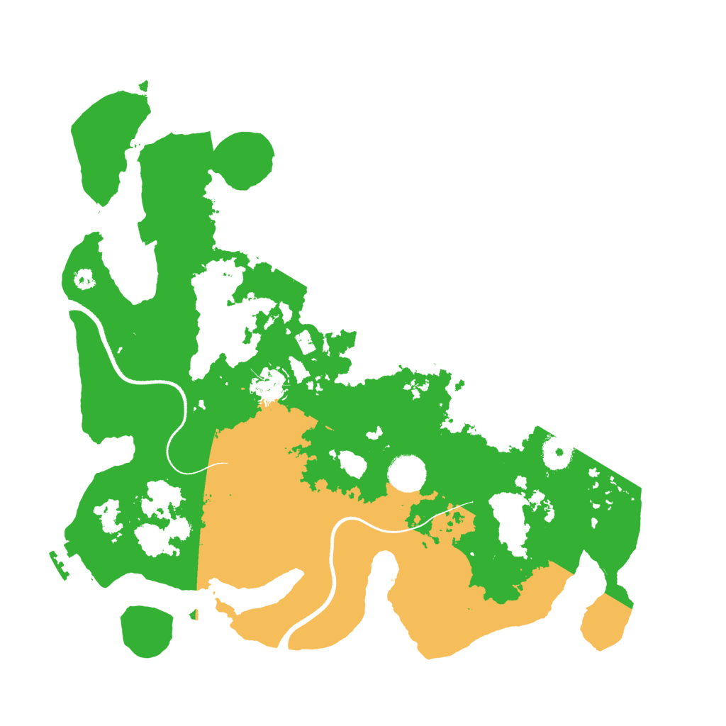 Biome Rust Map: Procedural Map, Size: 3500, Seed: 67725