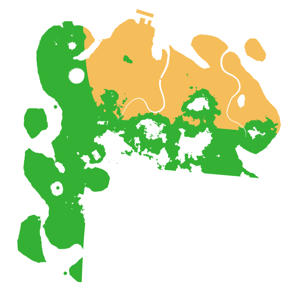 Biome Rust Map: Procedural Map, Size: 3500, Seed: 4022539