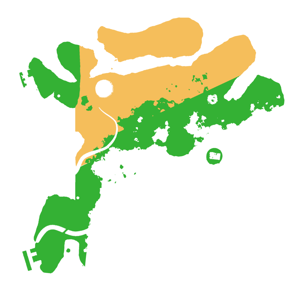 Biome Rust Map: Procedural Map, Size: 3000, Seed: 123445678