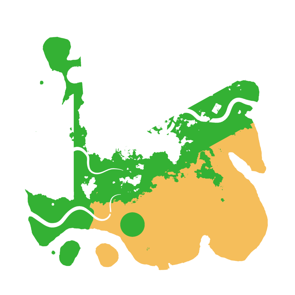 Biome Rust Map: Procedural Map, Size: 3200, Seed: 199243073