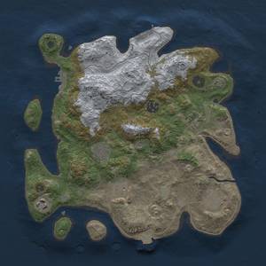 Thumbnail Rust Map: Procedural Map, Size: 3200, Seed: 199243073, 15 Monuments