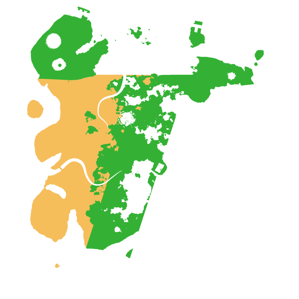 Biome Rust Map: Procedural Map, Size: 3500, Seed: 56727272