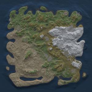 Thumbnail Rust Map: Procedural Map, Size: 4500, Seed: 525177860, 19 Monuments