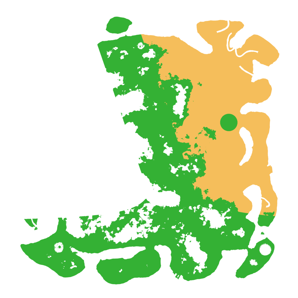 Biome Rust Map: Procedural Map, Size: 4550, Seed: 555400