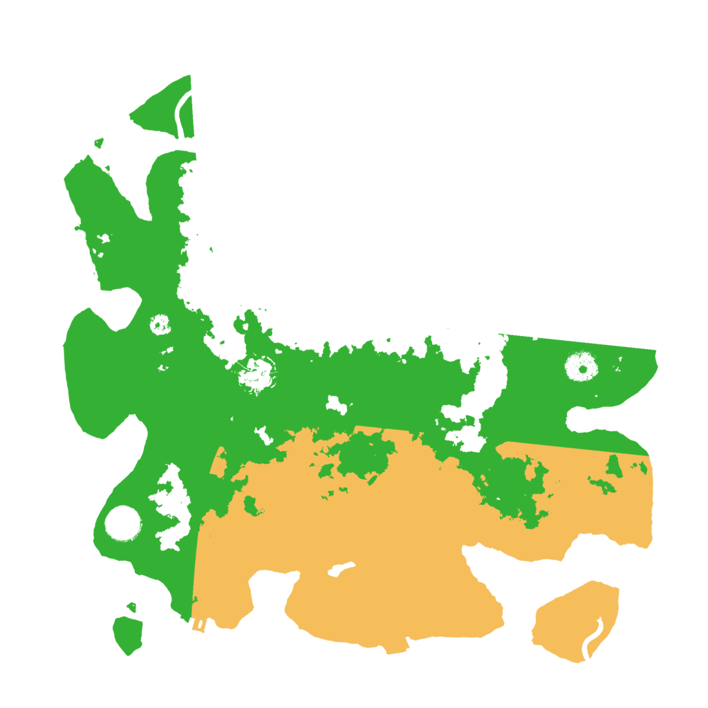 Biome Rust Map: Procedural Map, Size: 3500, Seed: 14345