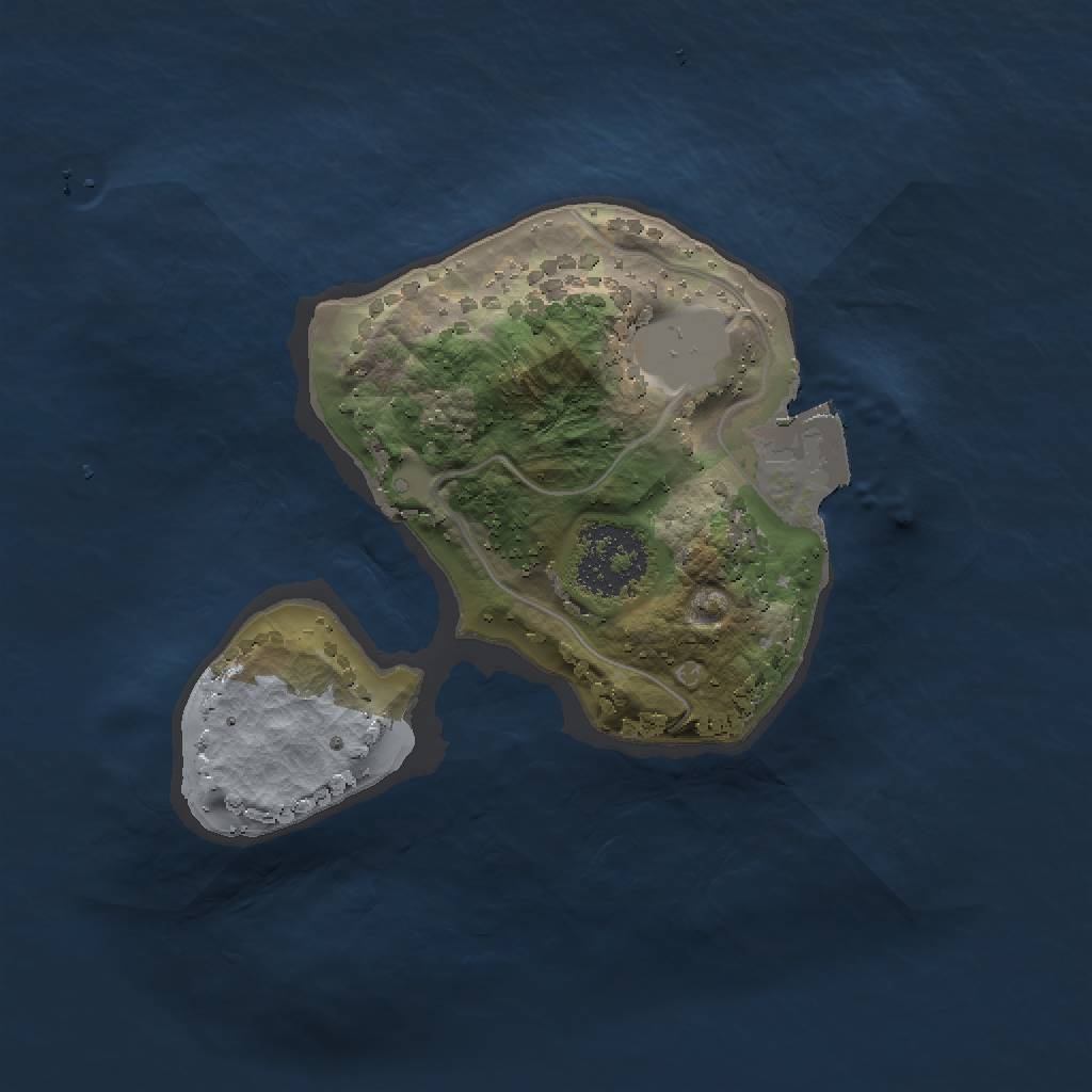 Rust Map: Procedural Map, Size: 1500, Seed: 1730151171, 3 Monuments