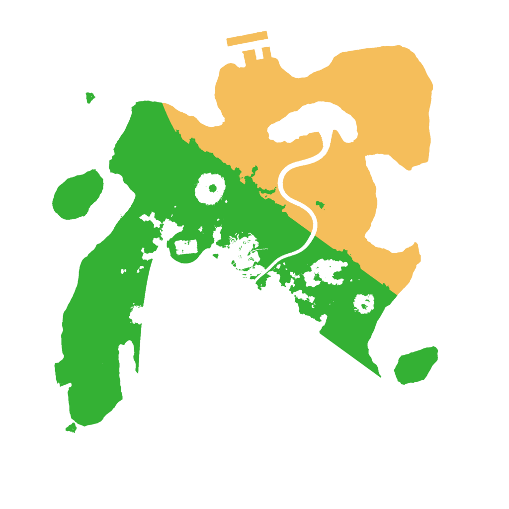 Biome Rust Map: Procedural Map, Size: 2500, Seed: 56465456