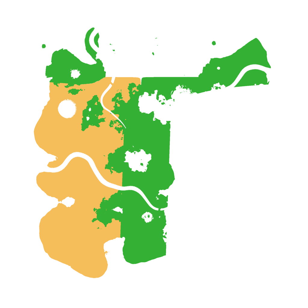 Biome Rust Map: Procedural Map, Size: 3000, Seed: 8296
