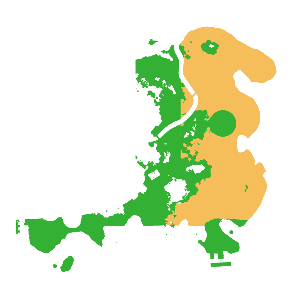 Biome Rust Map: Procedural Map, Size: 3000, Seed: 15667