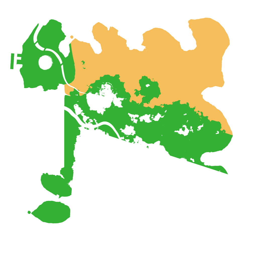 Biome Rust Map: Procedural Map, Size: 3300, Seed: 1543897046