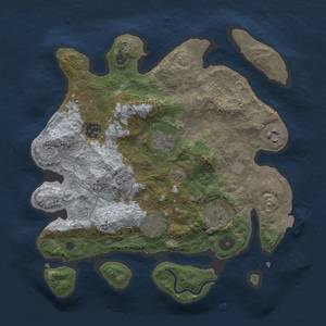 Thumbnail Rust Map: Procedural Map, Size: 3200, Seed: 29060308, 12 Monuments