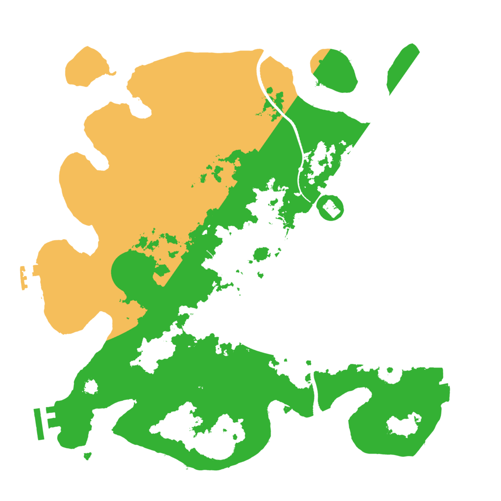 Biome Rust Map: Procedural Map, Size: 3200, Seed: 3214835