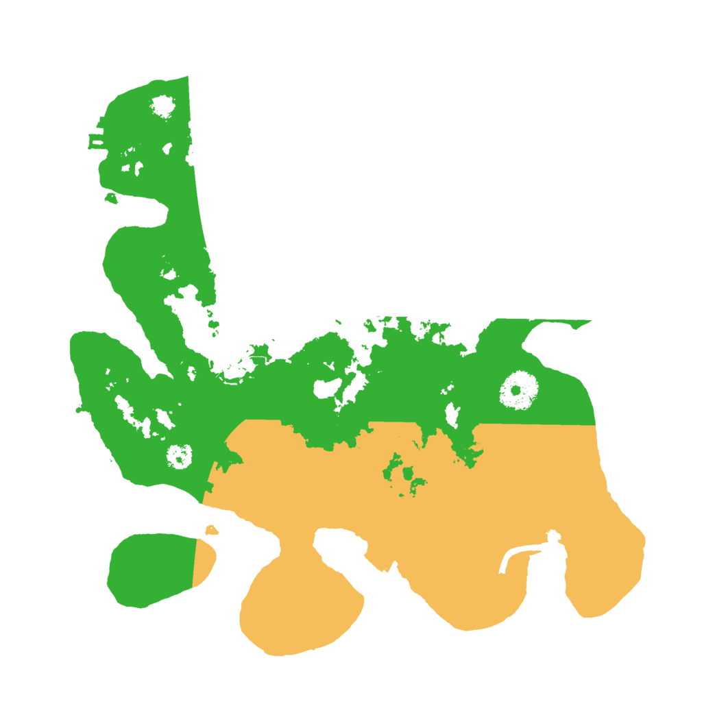 Biome Rust Map: Procedural Map, Size: 2800, Seed: 3518