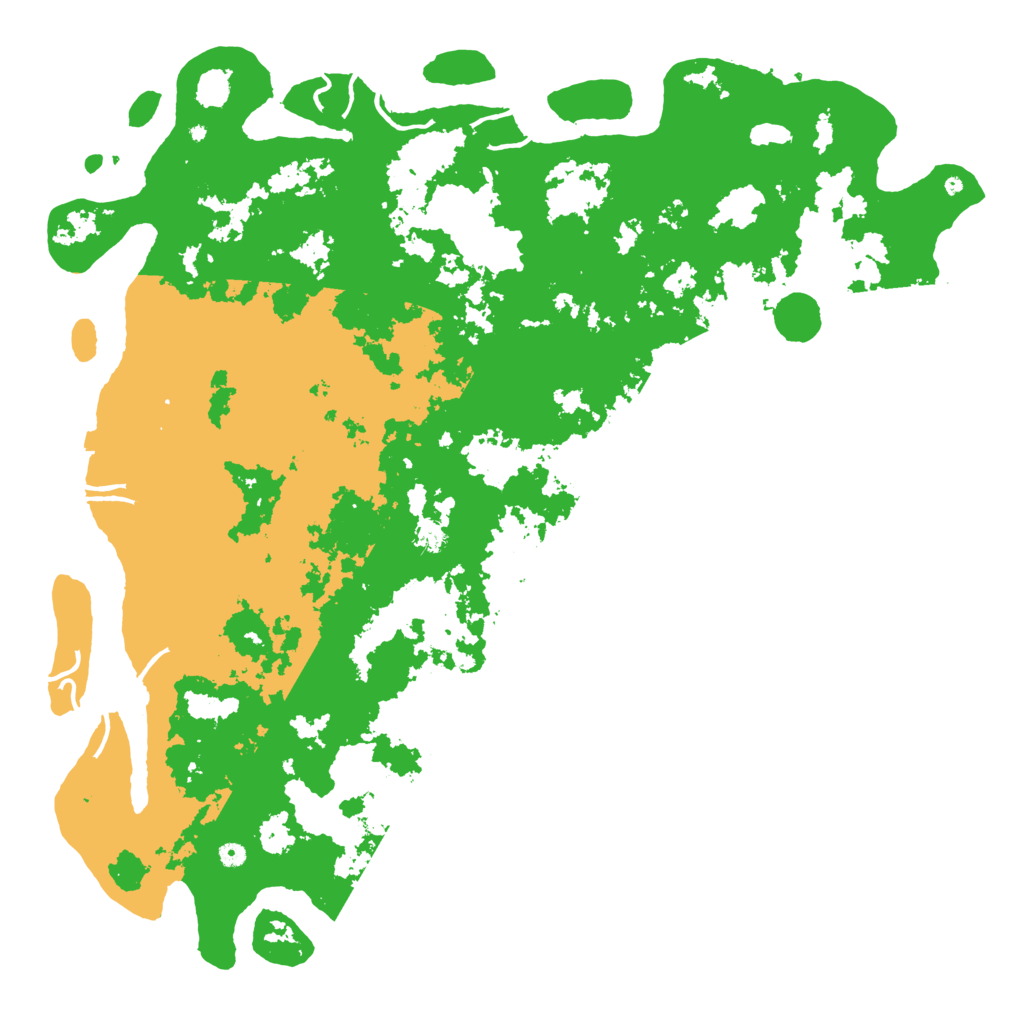 Biome Rust Map: Procedural Map, Size: 6000, Seed: 4652