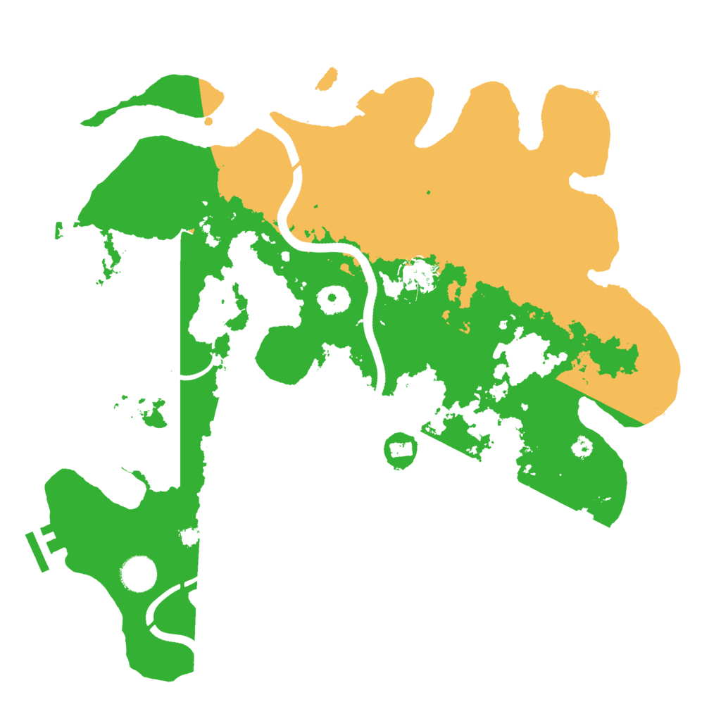 Biome Rust Map: Procedural Map, Size: 3500, Seed: 1234124