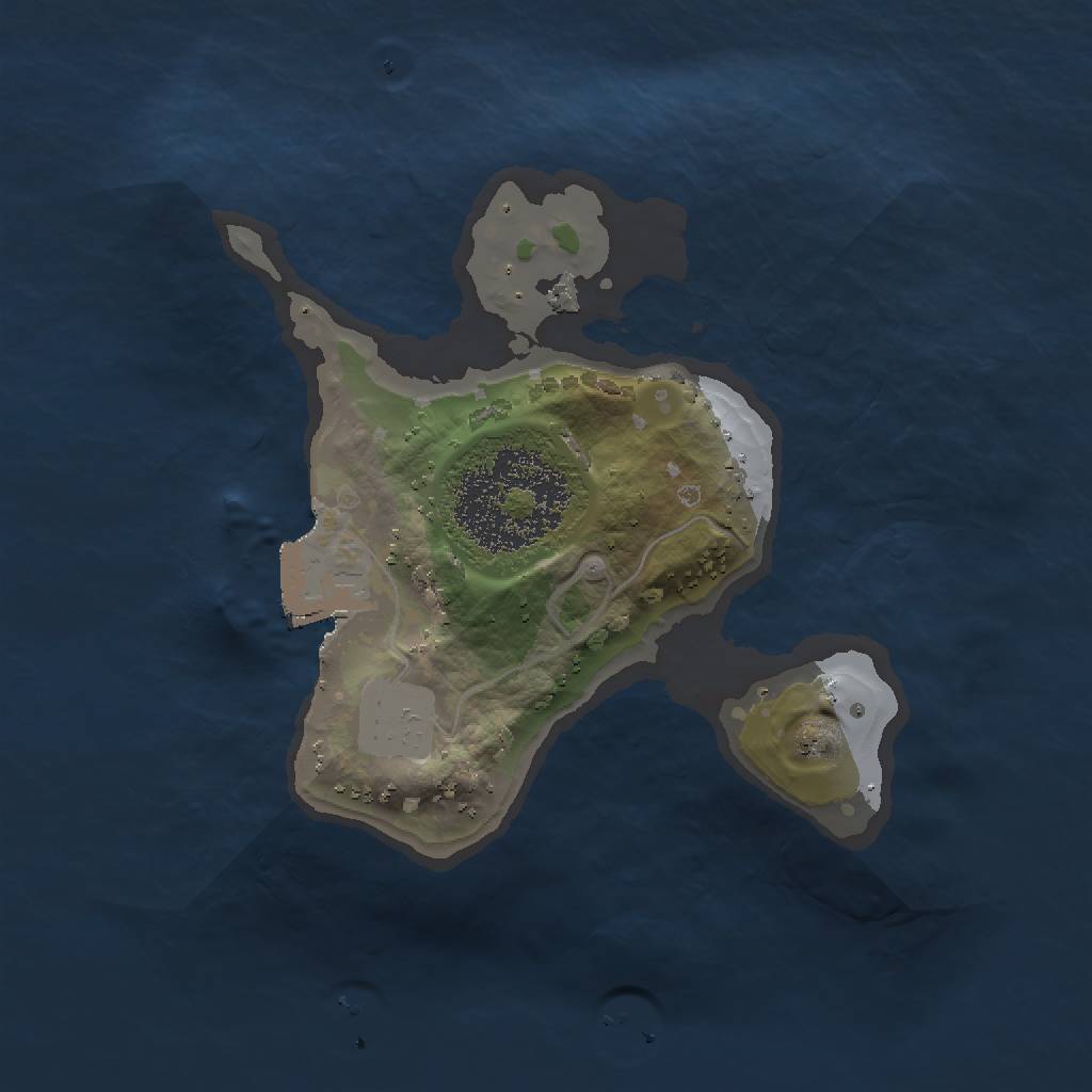 Rust Map: Procedural Map, Size: 1500, Seed: 1610898525, 3 Monuments