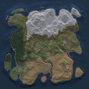 Thumbnail Rust Map: Procedural Map, Size: 3800, Seed: 103, 19 Monuments