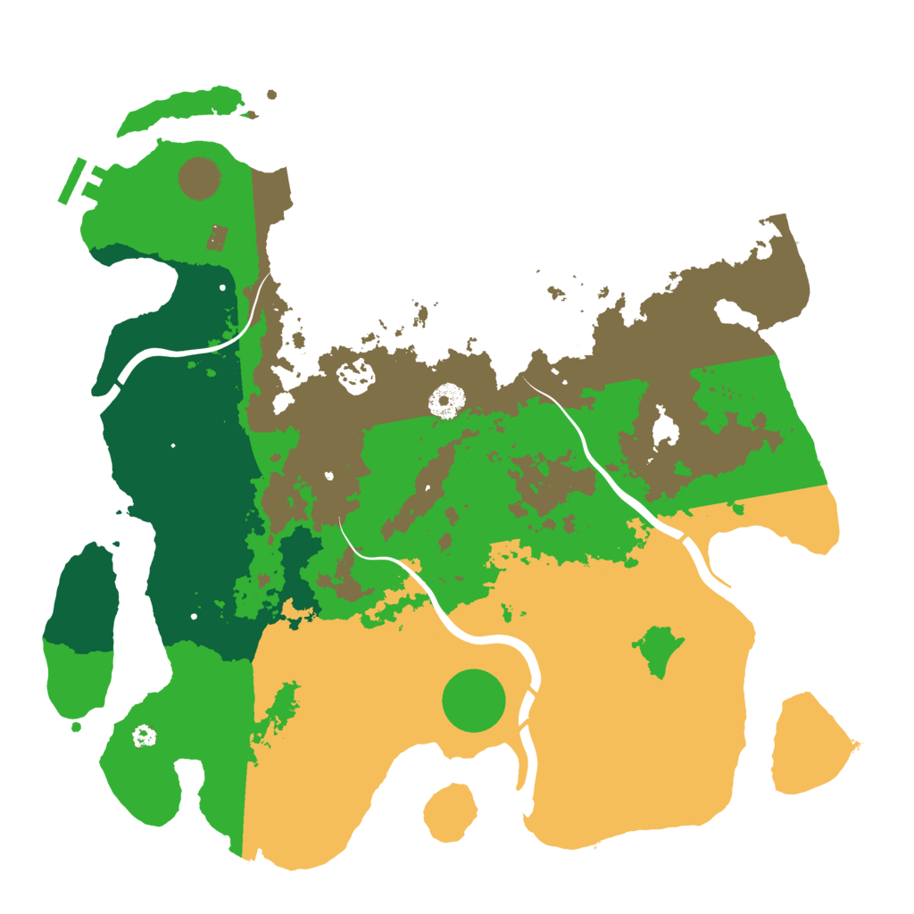 Biome Rust Map: Procedural Map, Size: 3800, Seed: 103
