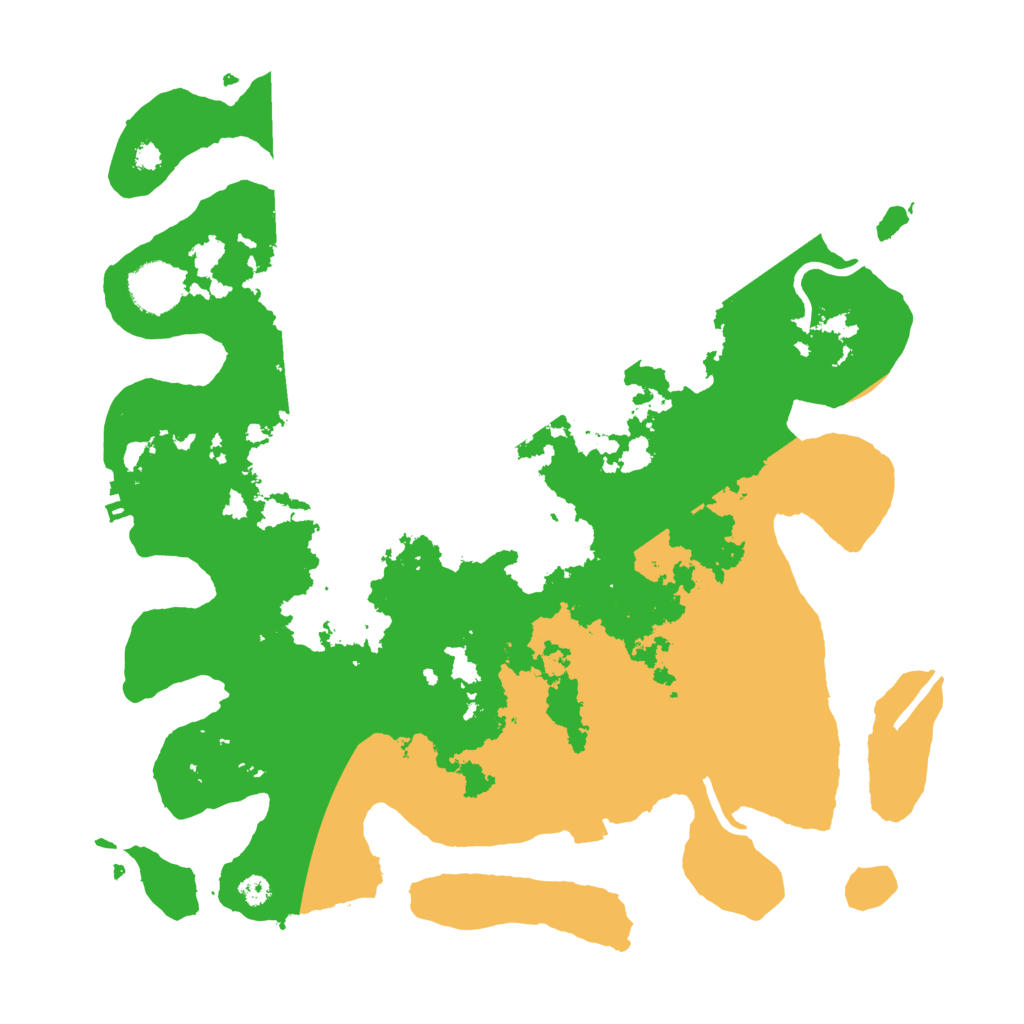 Biome Rust Map: Procedural Map, Size: 3500, Seed: 156053281