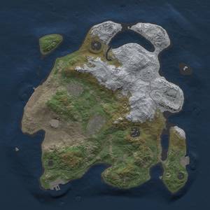 Thumbnail Rust Map: Procedural Map, Size: 3000, Seed: 21149, 10 Monuments