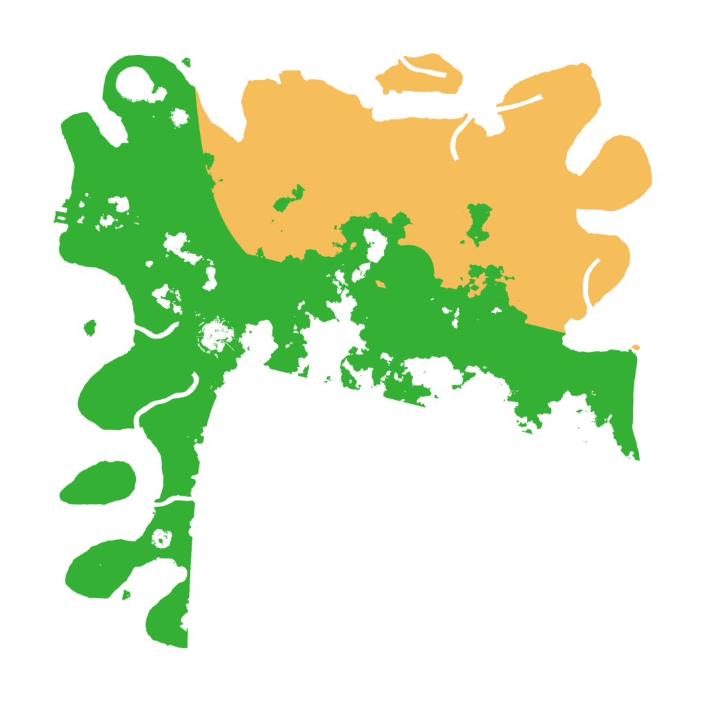 Biome Rust Map: Procedural Map, Size: 3700, Seed: 24183011